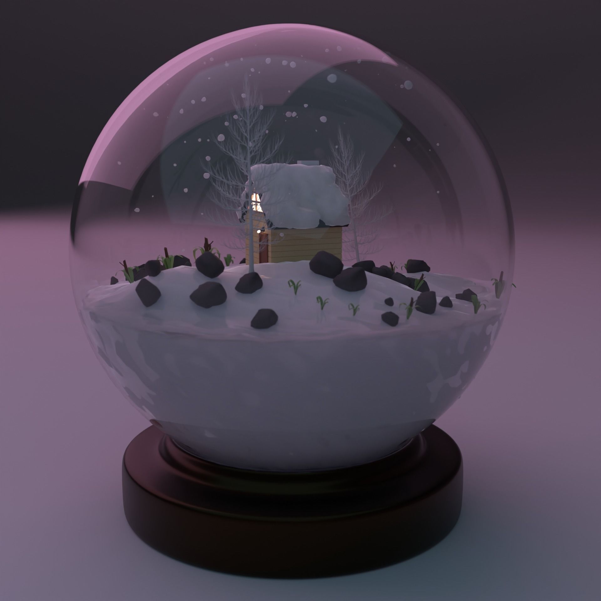 Fancy Glass Globe for Winters 3D model_4