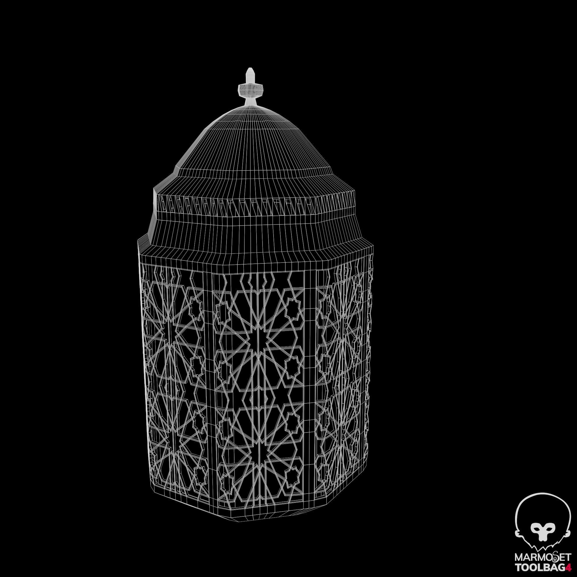 Moroccan Lamp 3D model_7