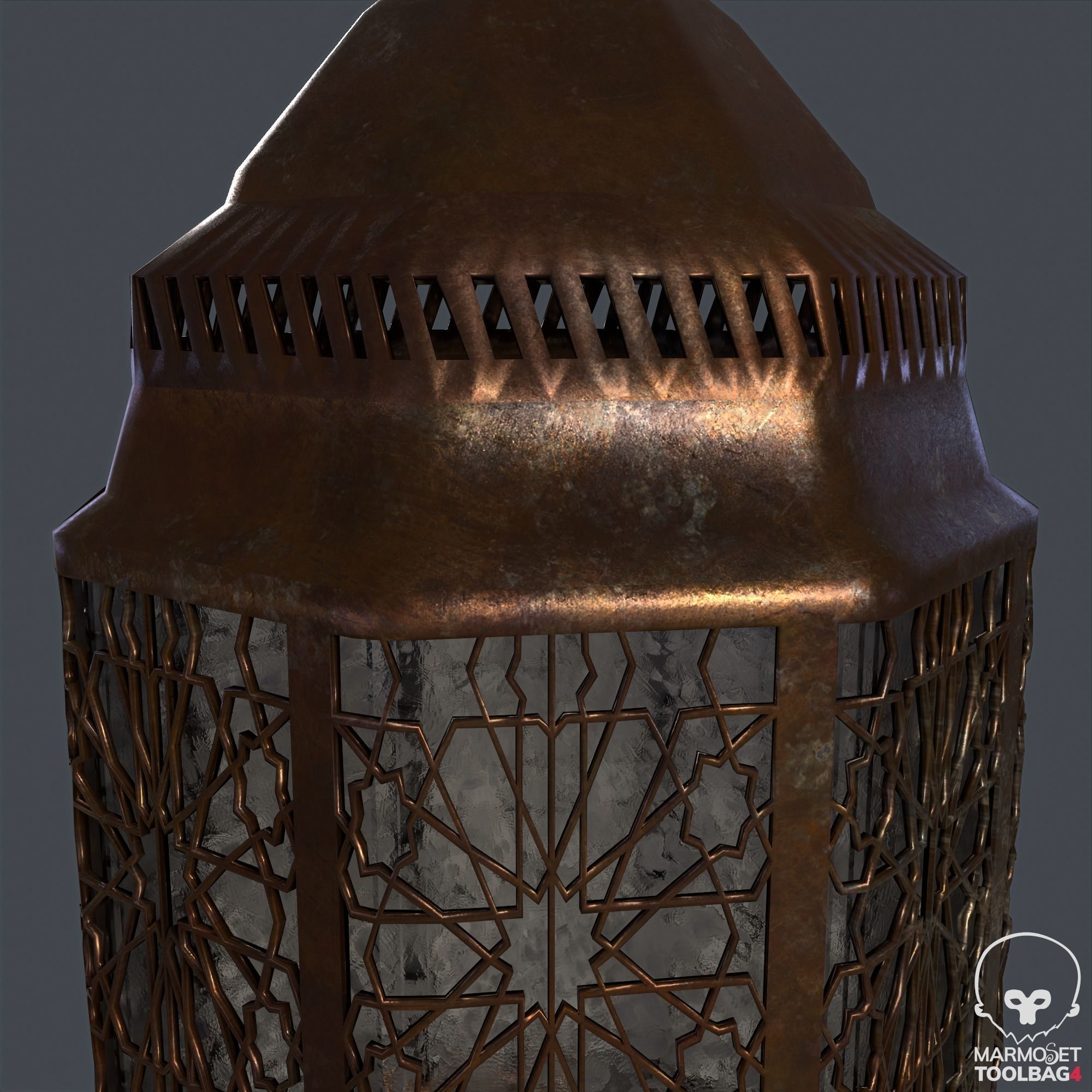 Moroccan Lamp 3D model_5