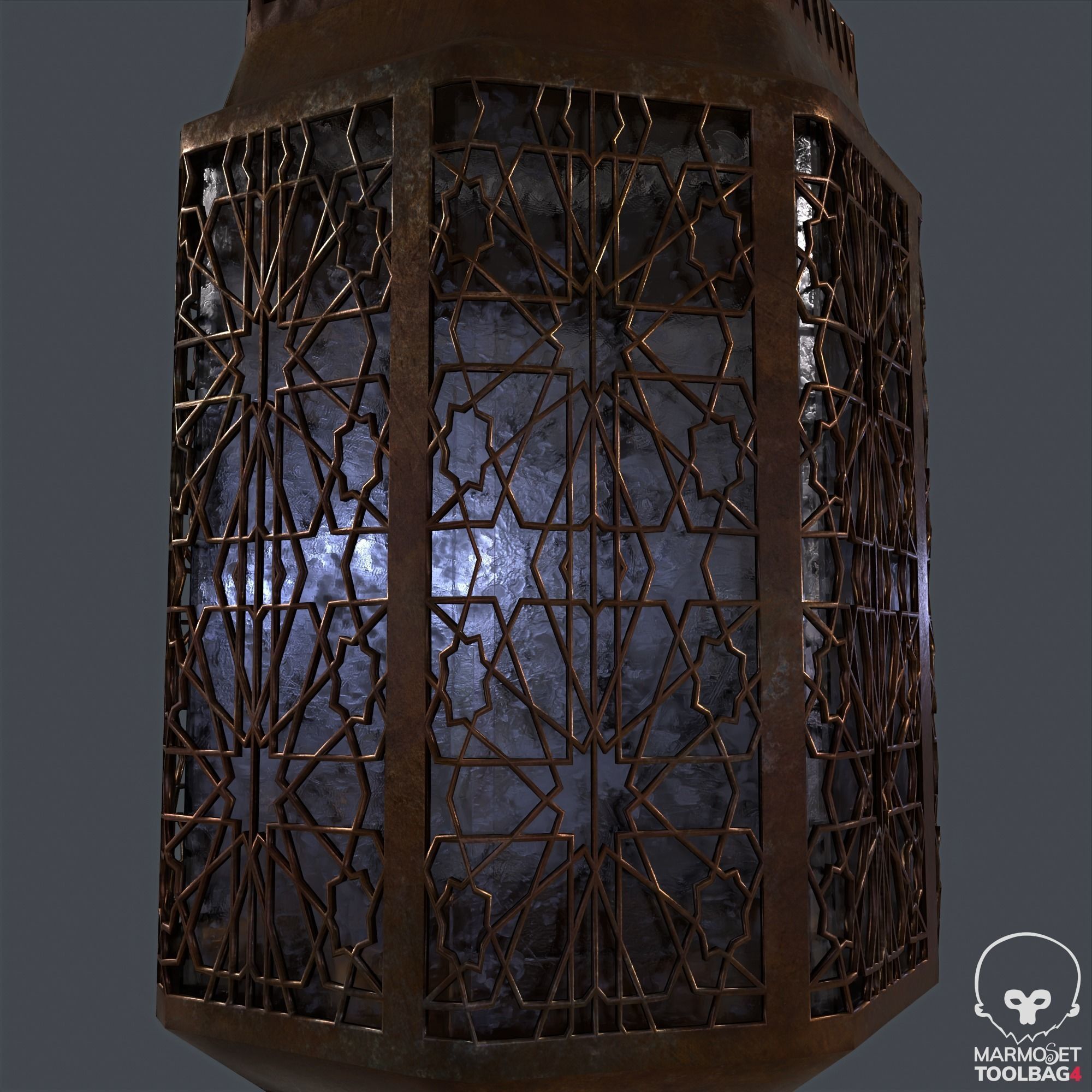 Moroccan Lamp 3D model_4