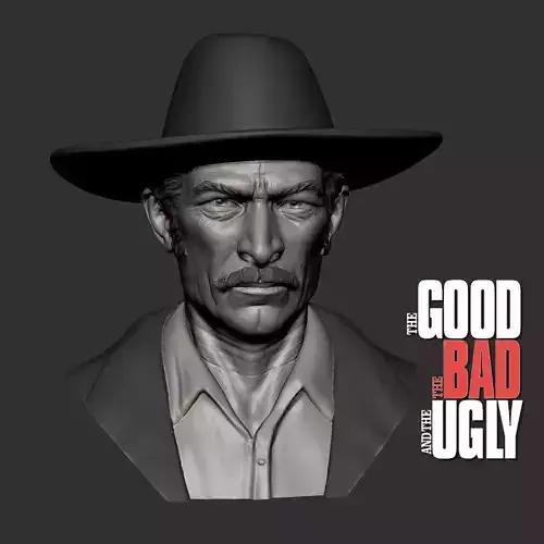 Lee Van Cleef The Bad 3D print model