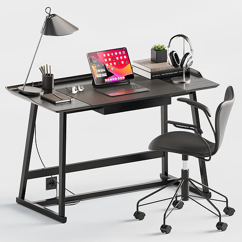 Workplace desks for home office 3D model