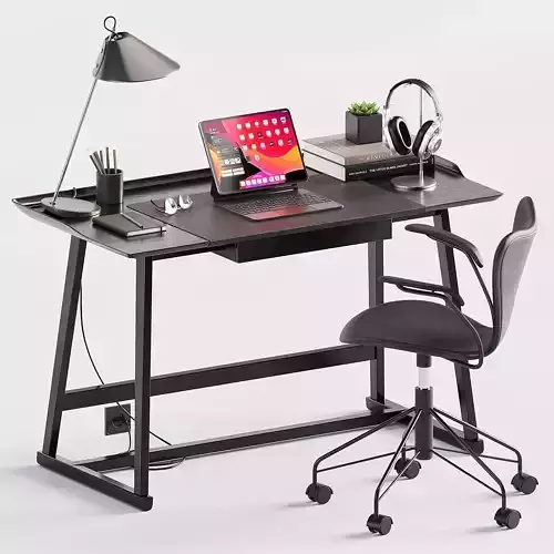 Workplace desks for home office 3D model