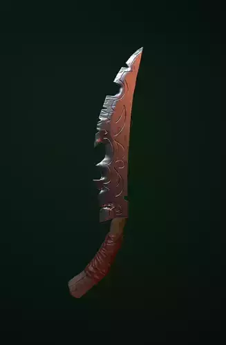 Low Poly Stylized Knife