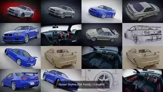 Nissan Skyline R34 Family