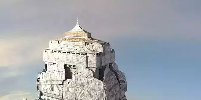 Korean Fantasy style Tower 3D model