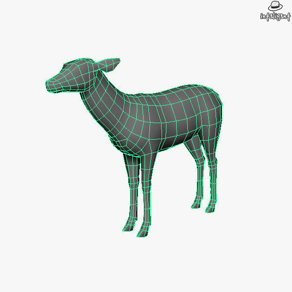 3D model Doe Model deer VR / AR / low-poly | CGTrader