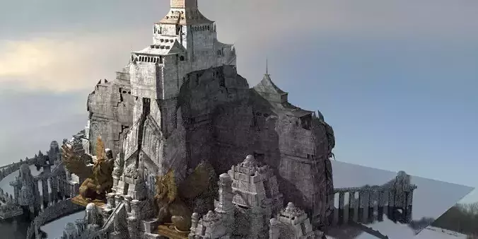 Colossal Medieval Tower City  3D model