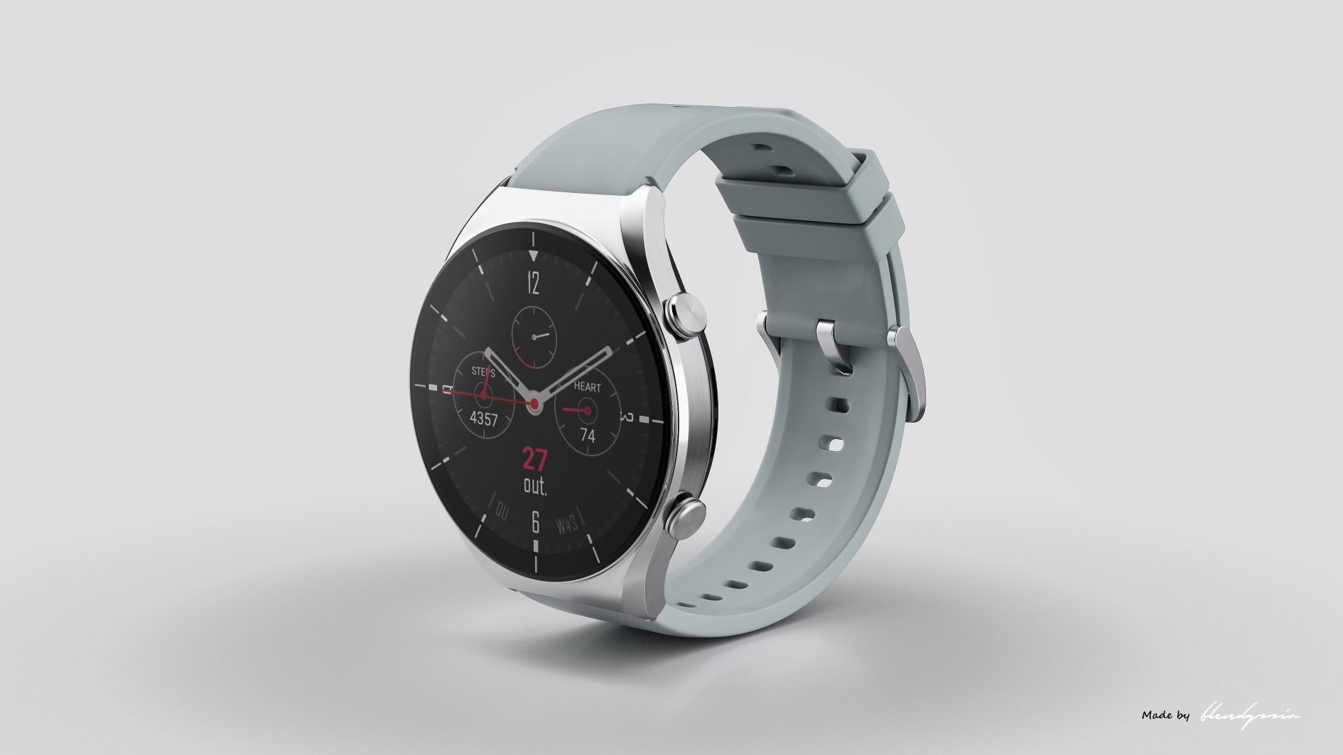 XIAOMI WATCH S1 2021 3D model_2