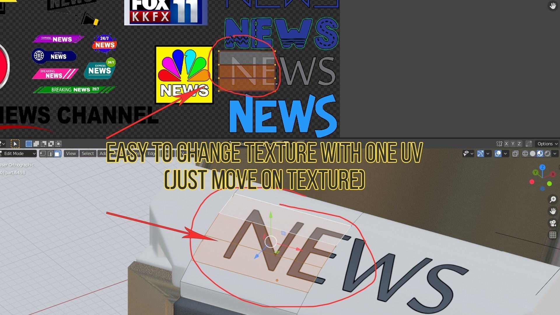 Lego news car 3D model_9