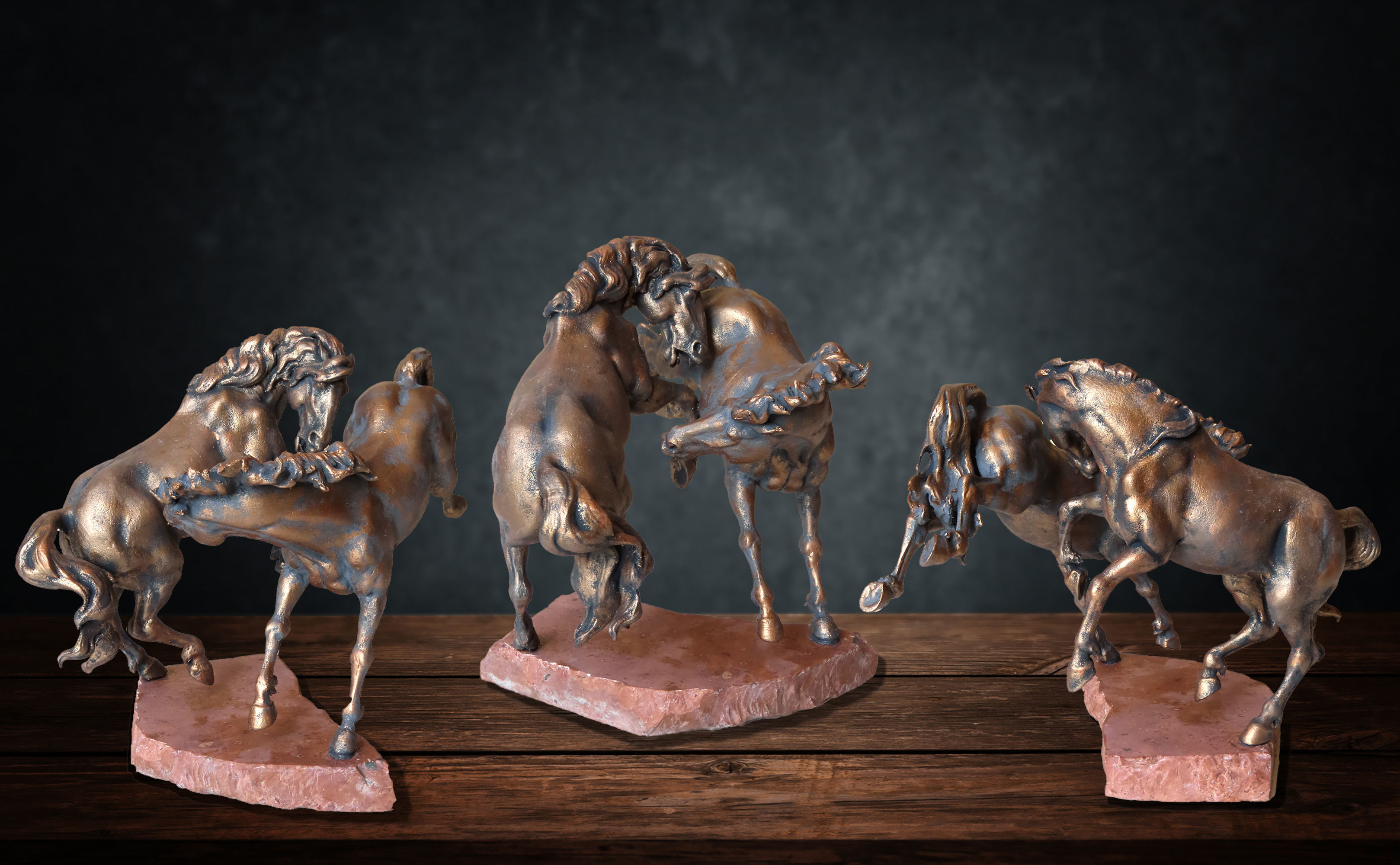 Baroque horses Free 3D print model_8