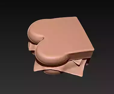 car rocket cake ice cream sandwich and pillow 3d models pack