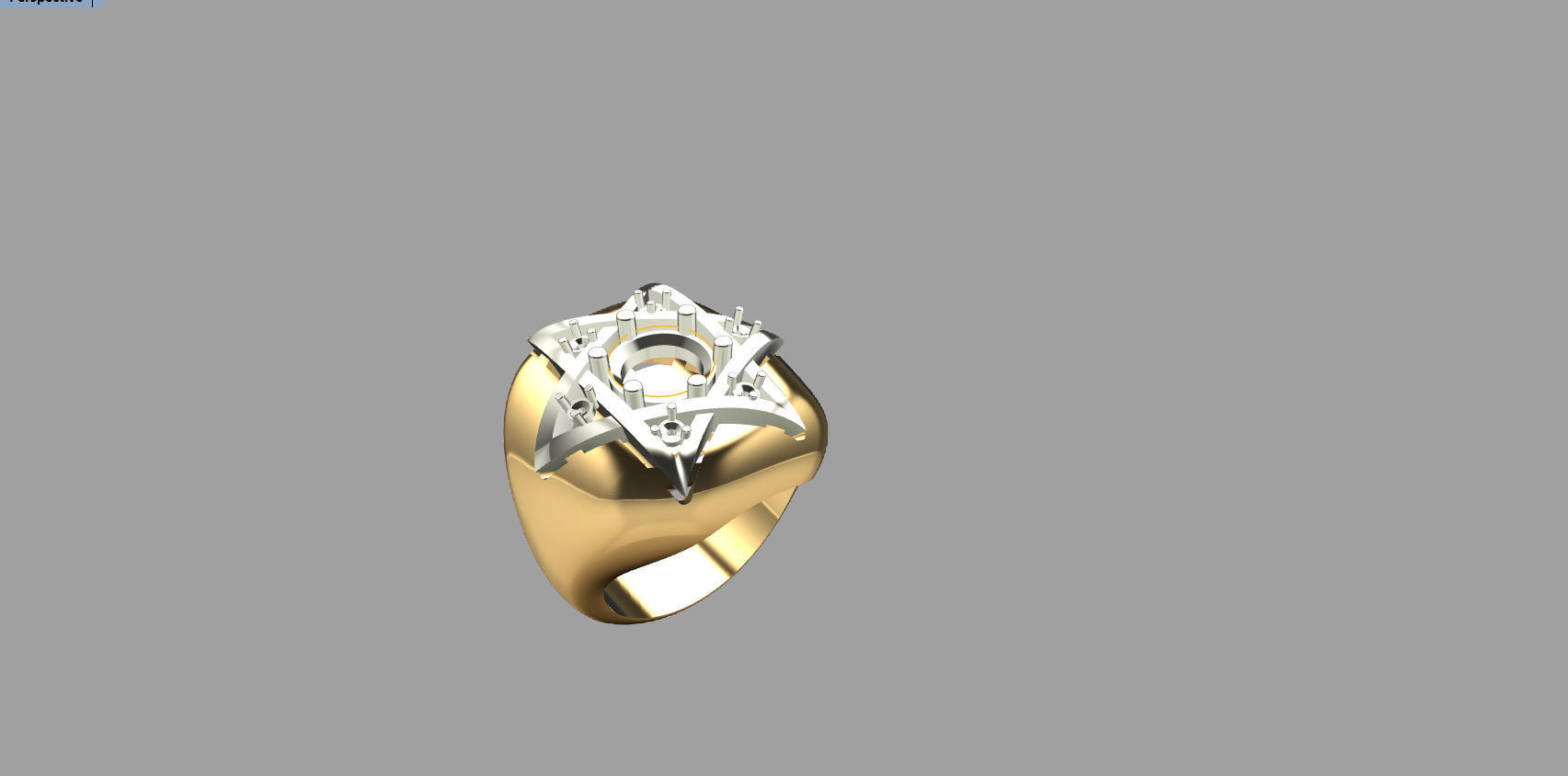 RING WITH DAVID STAR 3D print model_23