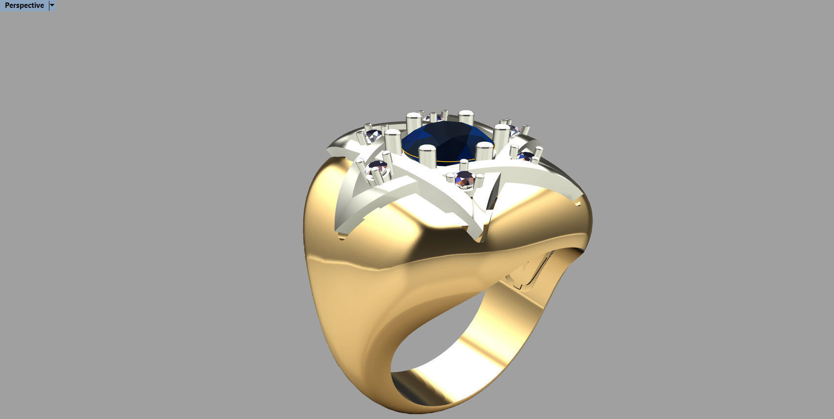RING WITH DAVID STAR 3D print model_16