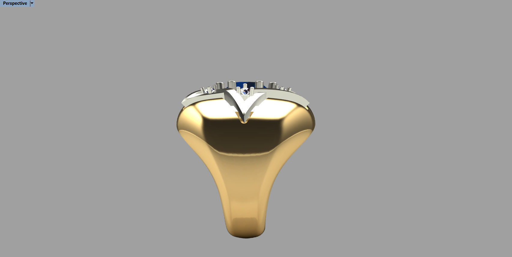 RING WITH DAVID STAR 3D print model_11