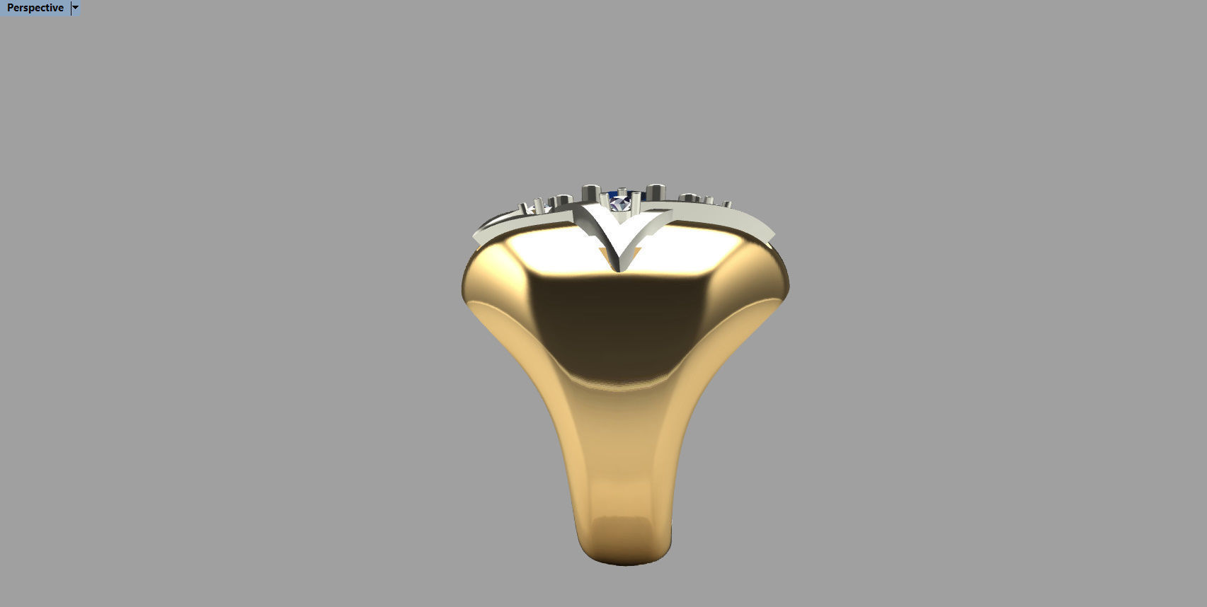 RING WITH DAVID STAR 3D print model_13