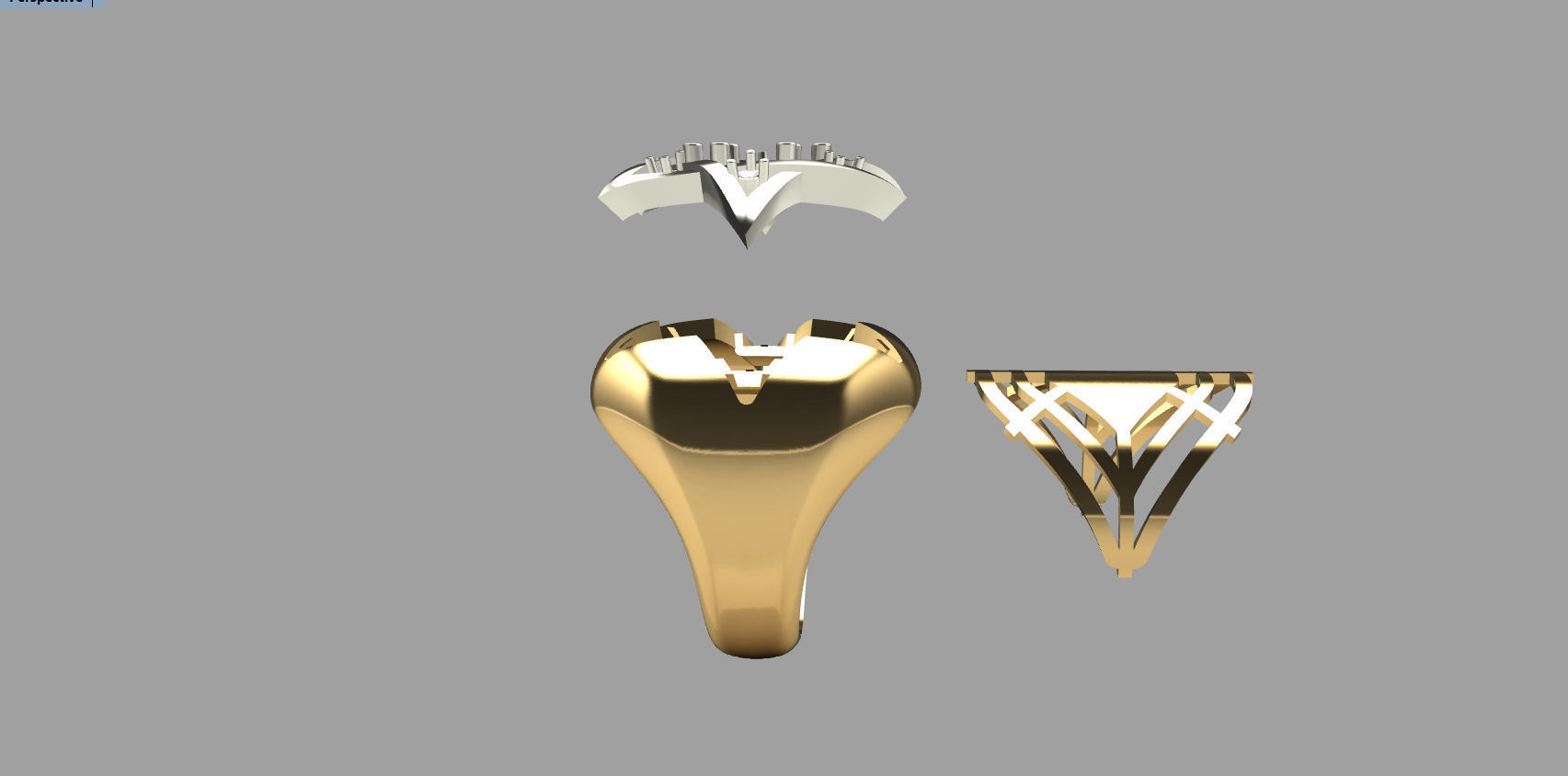 RING WITH DAVID STAR 3D print model_27