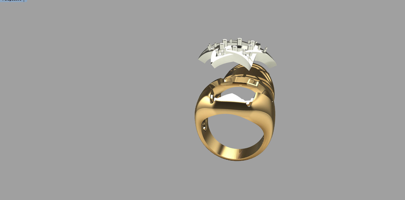 RING WITH DAVID STAR 3D print model_28