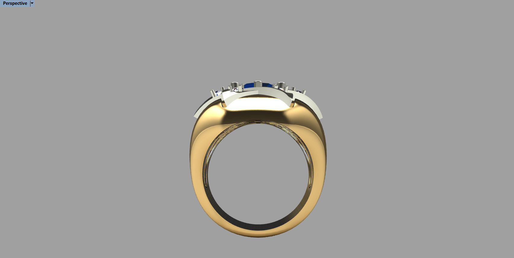 RING WITH DAVID STAR 3D print model_12