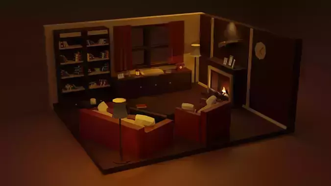 Cozy and Vintage Living Room