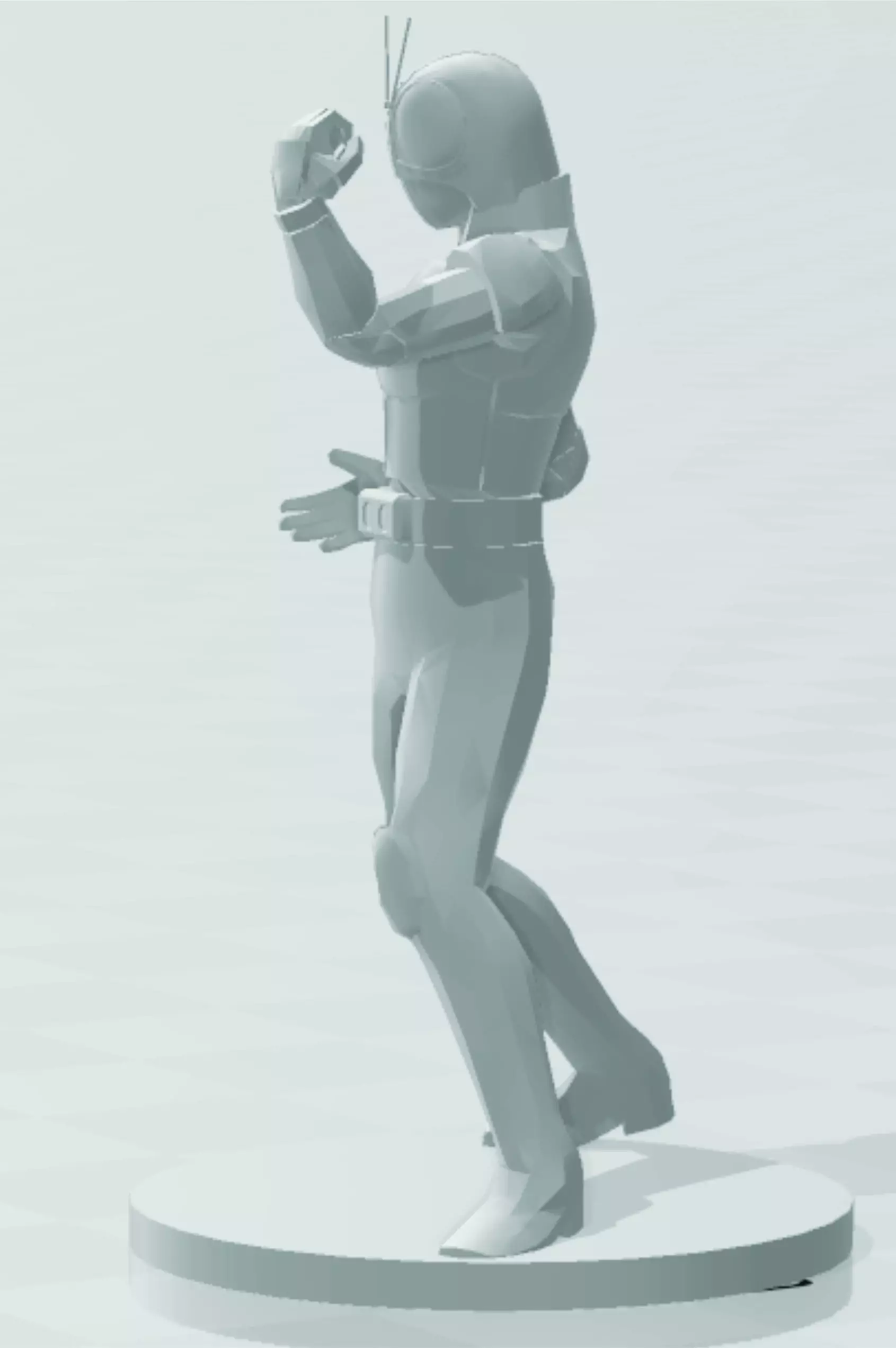 black kamem ryder 3D print model