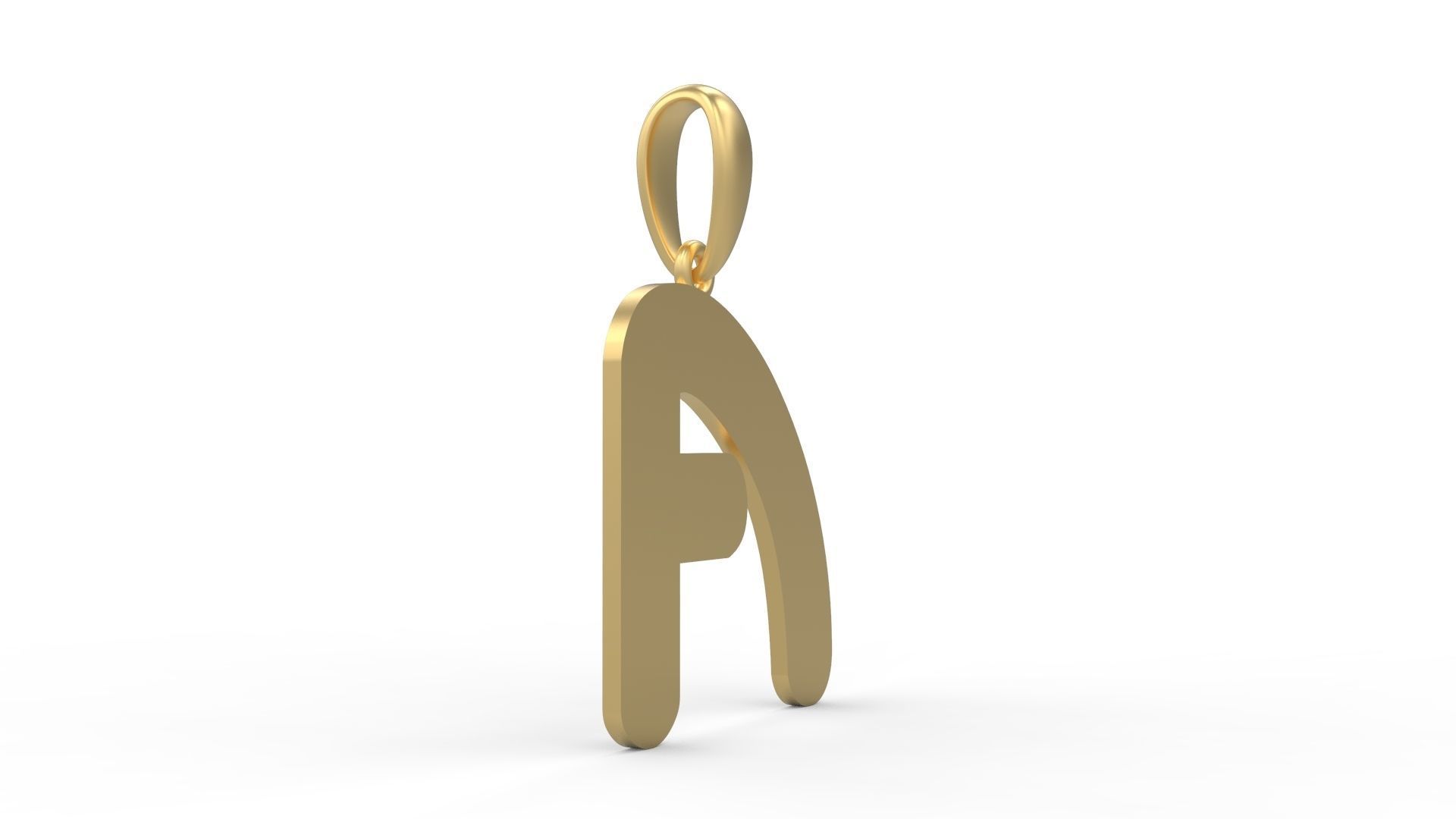 Initial Letters Pendant Ecliptic A 3D print model_3