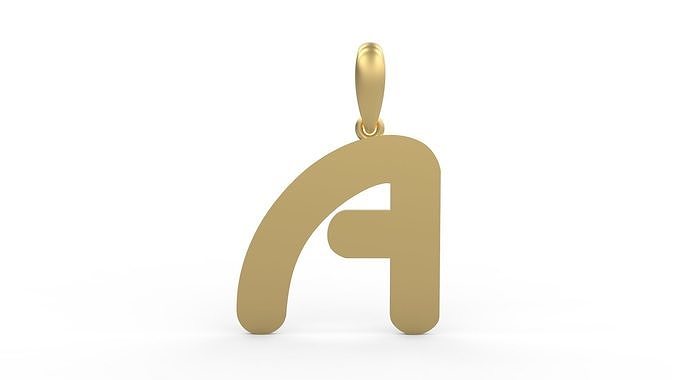 Initial Letters Pendant Ecliptic A 3D print model