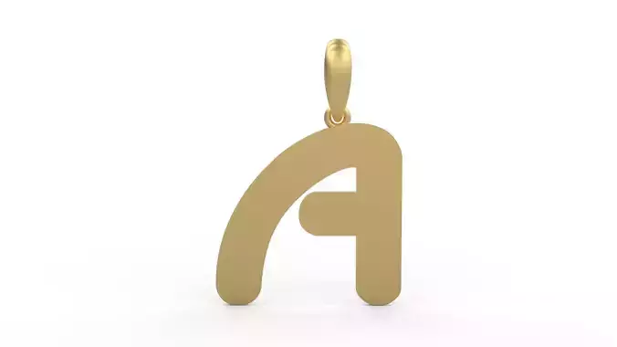 Initial Letters Pendant Ecliptic A