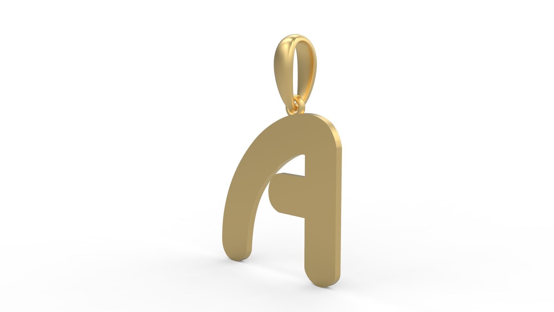 Initial Letters Pendant Ecliptic A 3D print model_1