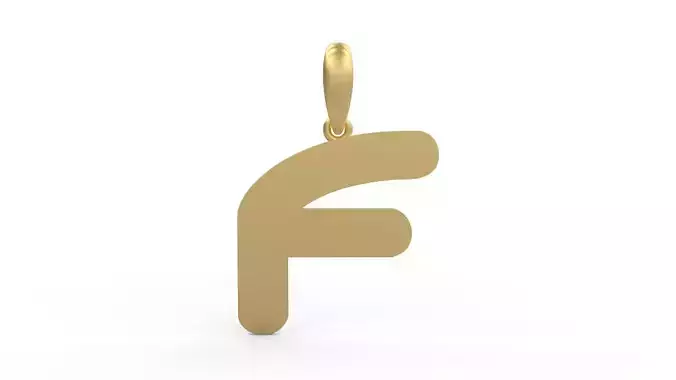 Initial Letters Pendant Ecliptic F