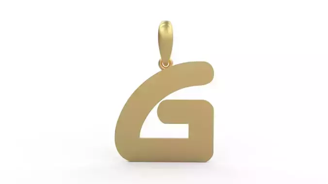 Initial Letters Pendant Ecliptic G