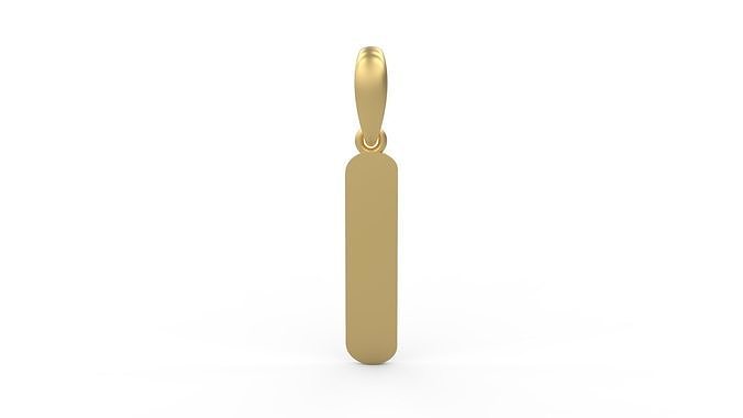Initial Letters Pendant Ecliptic I 3D print model