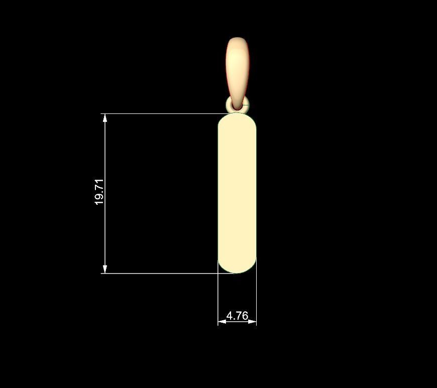 Initial Letters Pendant Ecliptic I 3D print model_4