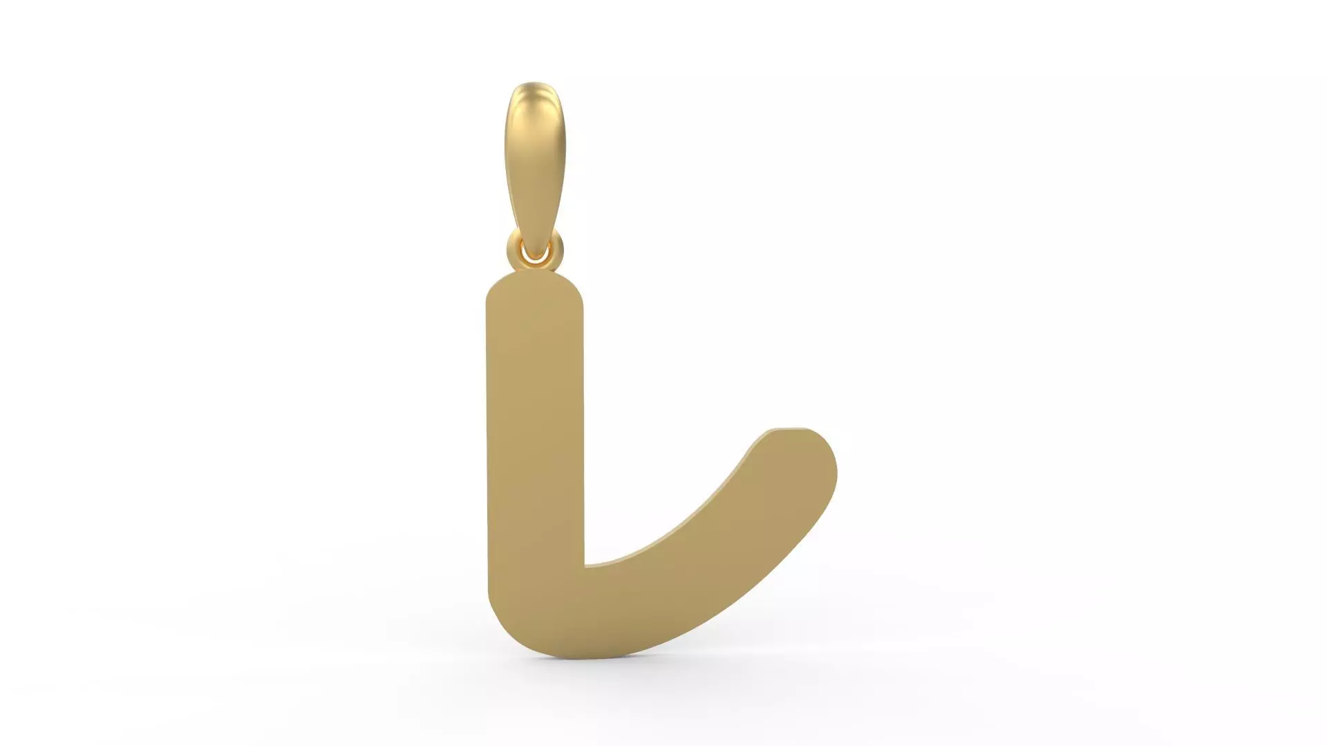 Initial Letters Pendant Ecliptic J 3D print model_0