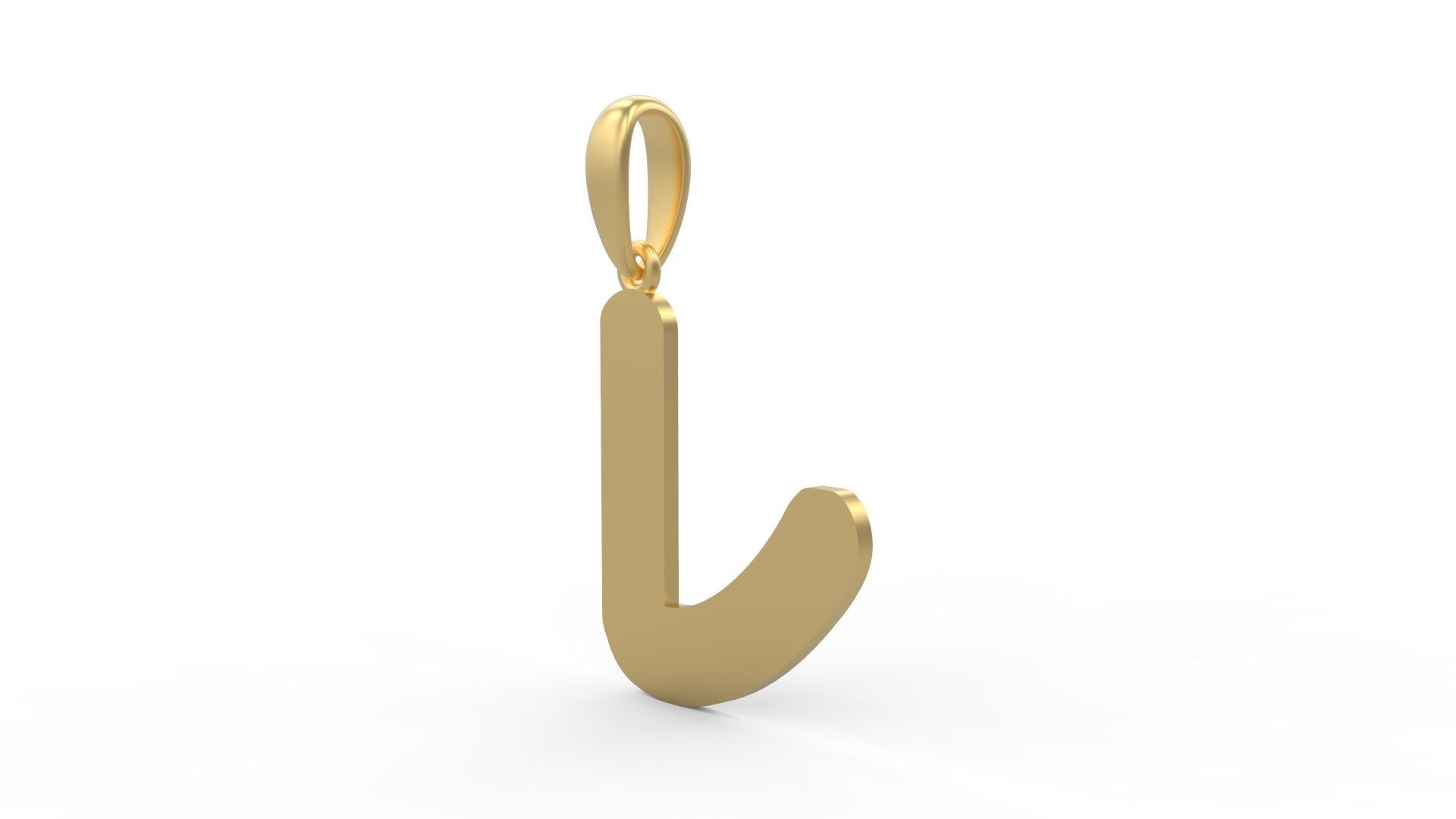 Initial Letters Pendant Ecliptic J 3D print model_1