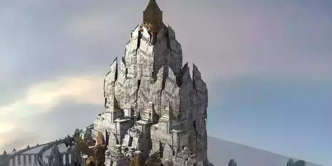 Clawed Armored Tower Systems City 3D model