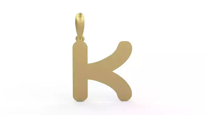 Initial Letters Pendant Ecliptic K