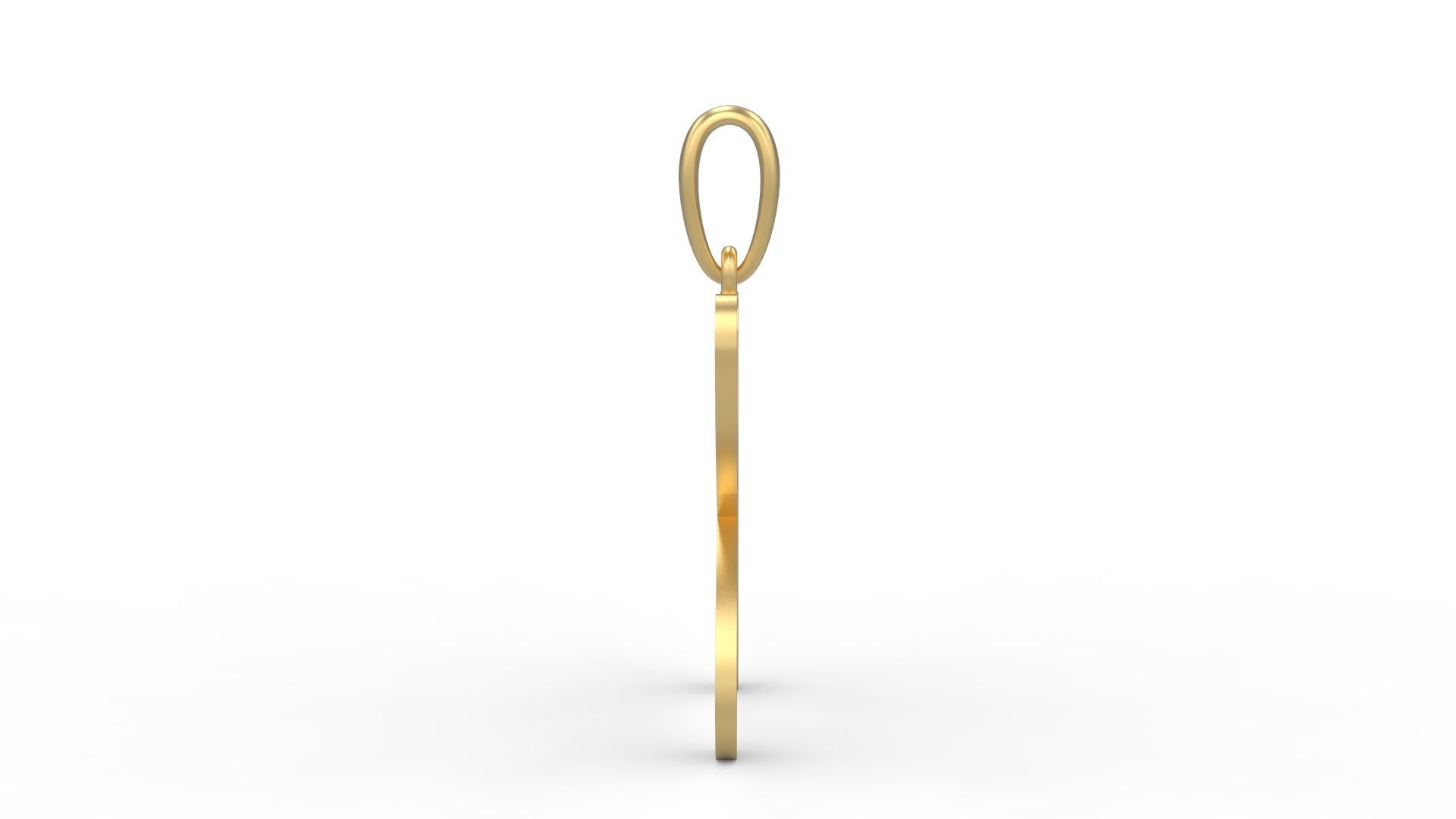 Initial Letters Pendant Ecliptic K 3D print model_2