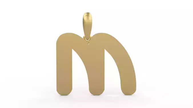 Initial Letters Pendant Ecliptic M