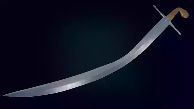 Medieval Realictic Ottoman Sabre Middle-poly Game ready