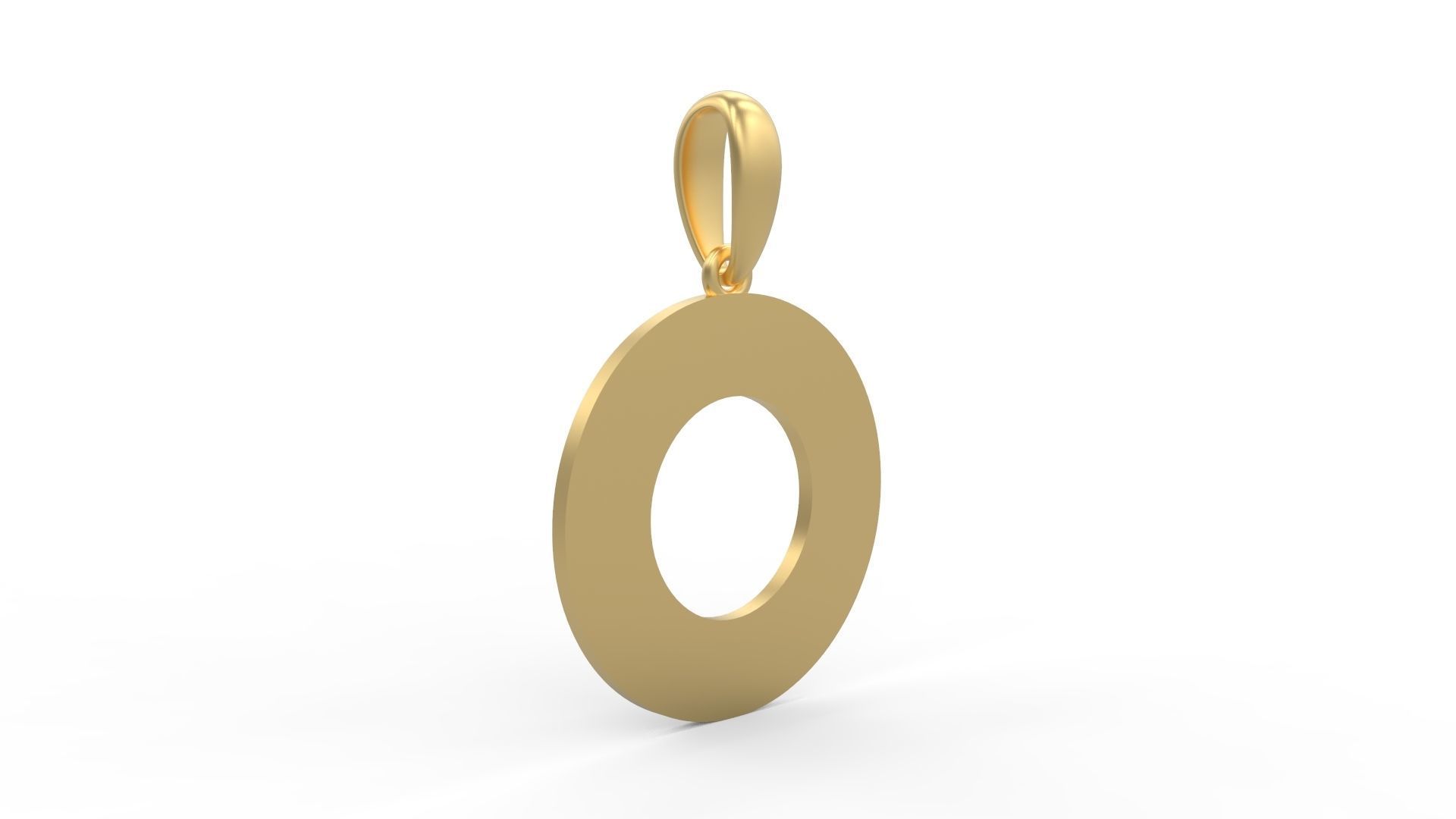 Initial Letters Pendant Ecliptic O 3D print model_3