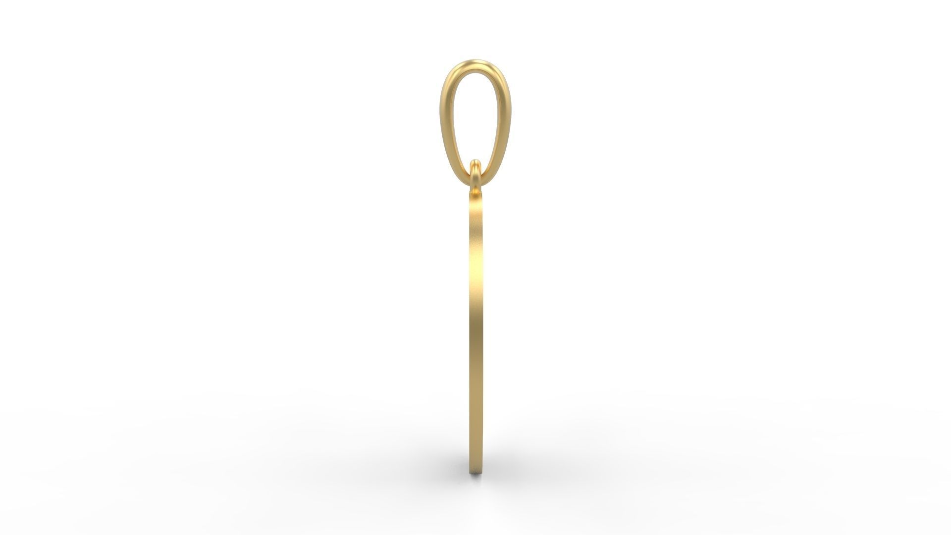 Initial Letters Pendant Ecliptic O 3D print model_2