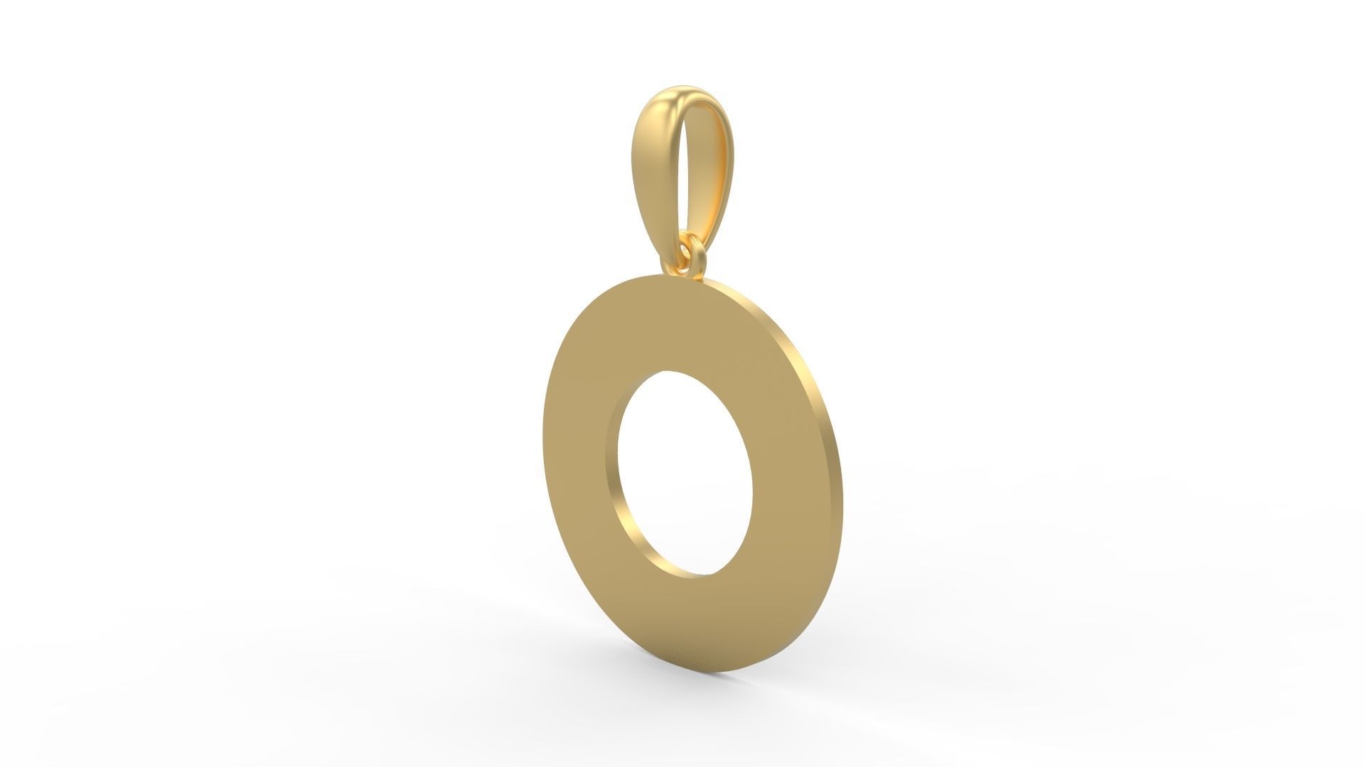 Initial Letters Pendant Ecliptic O 3D print model_1