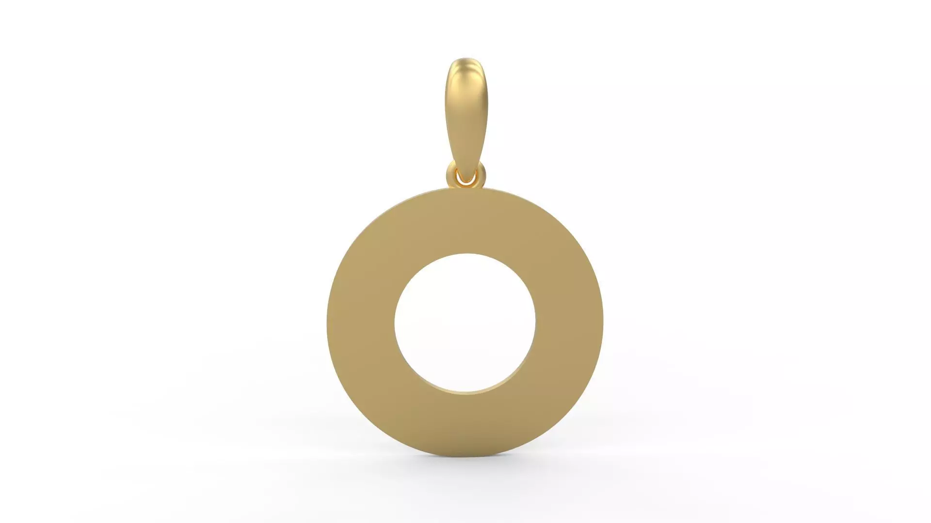 Initial Letters Pendant Ecliptic O 3D print model_0