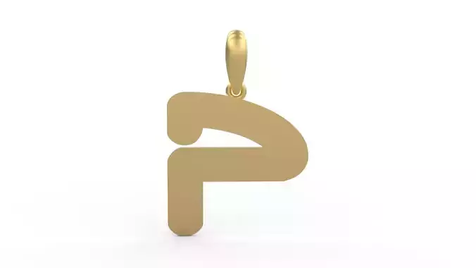 Initial Letters Pendant Ecliptic P