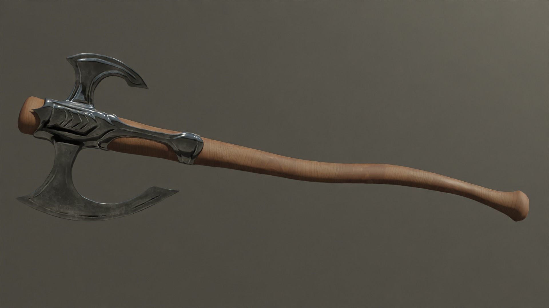 Vicking Axe Free 3D model_1