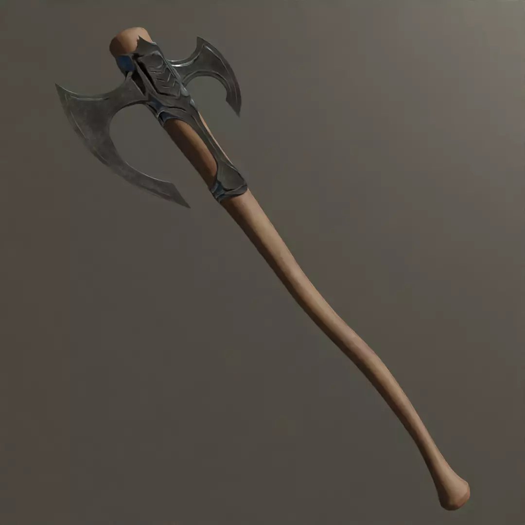 Vicking Axe Free 3D model_0