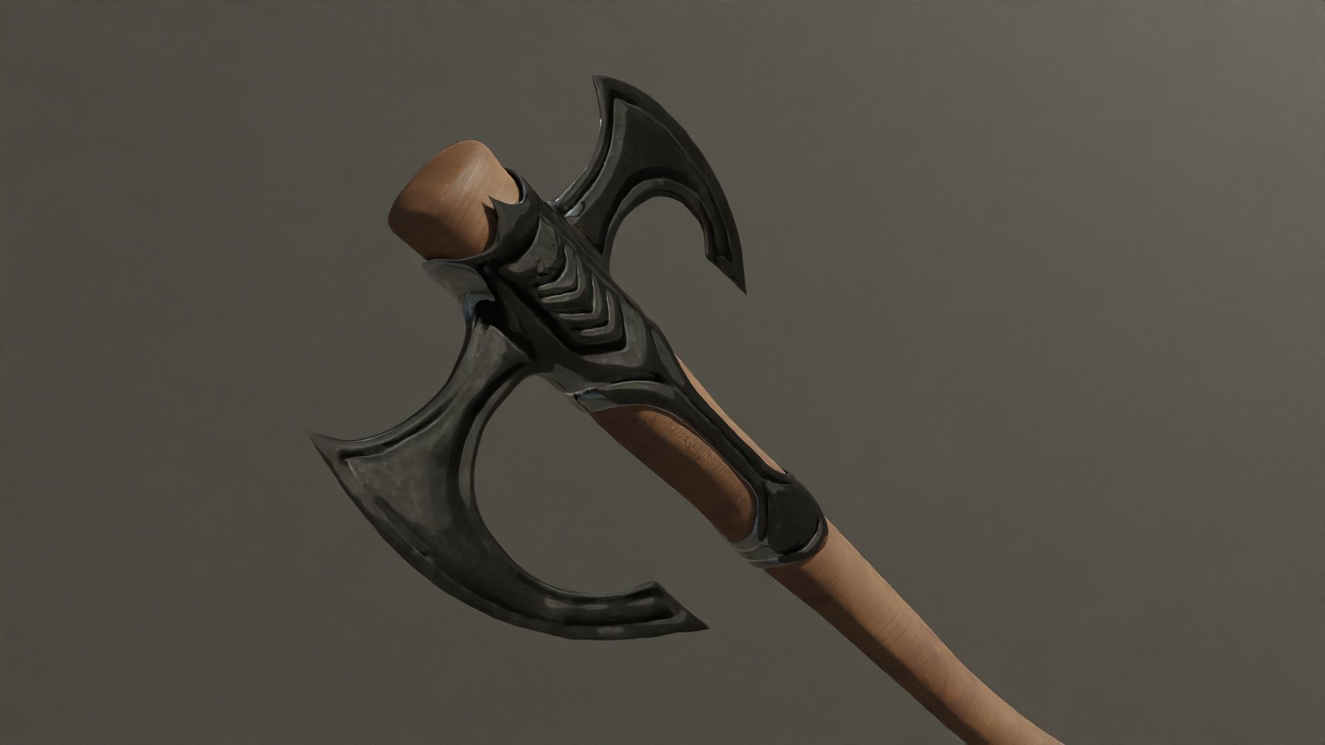 Vicking Axe Free 3D model_3