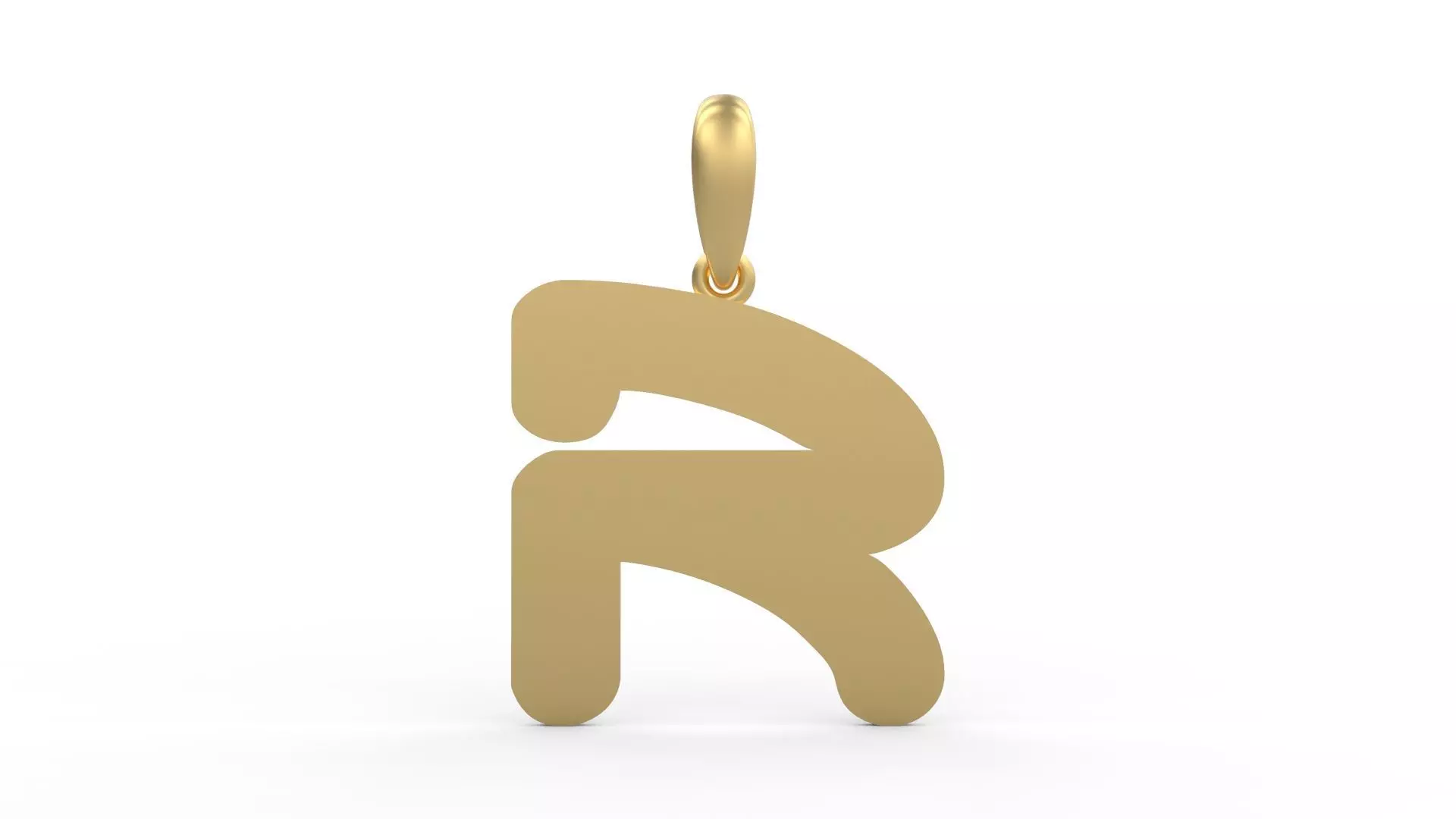 Initial Letters Pendant Ecliptic R 3D print model_0