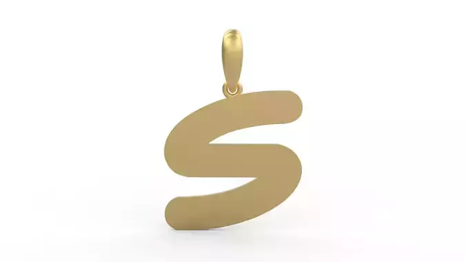 Initial Letters Pendant Ecliptic S 3D print model
